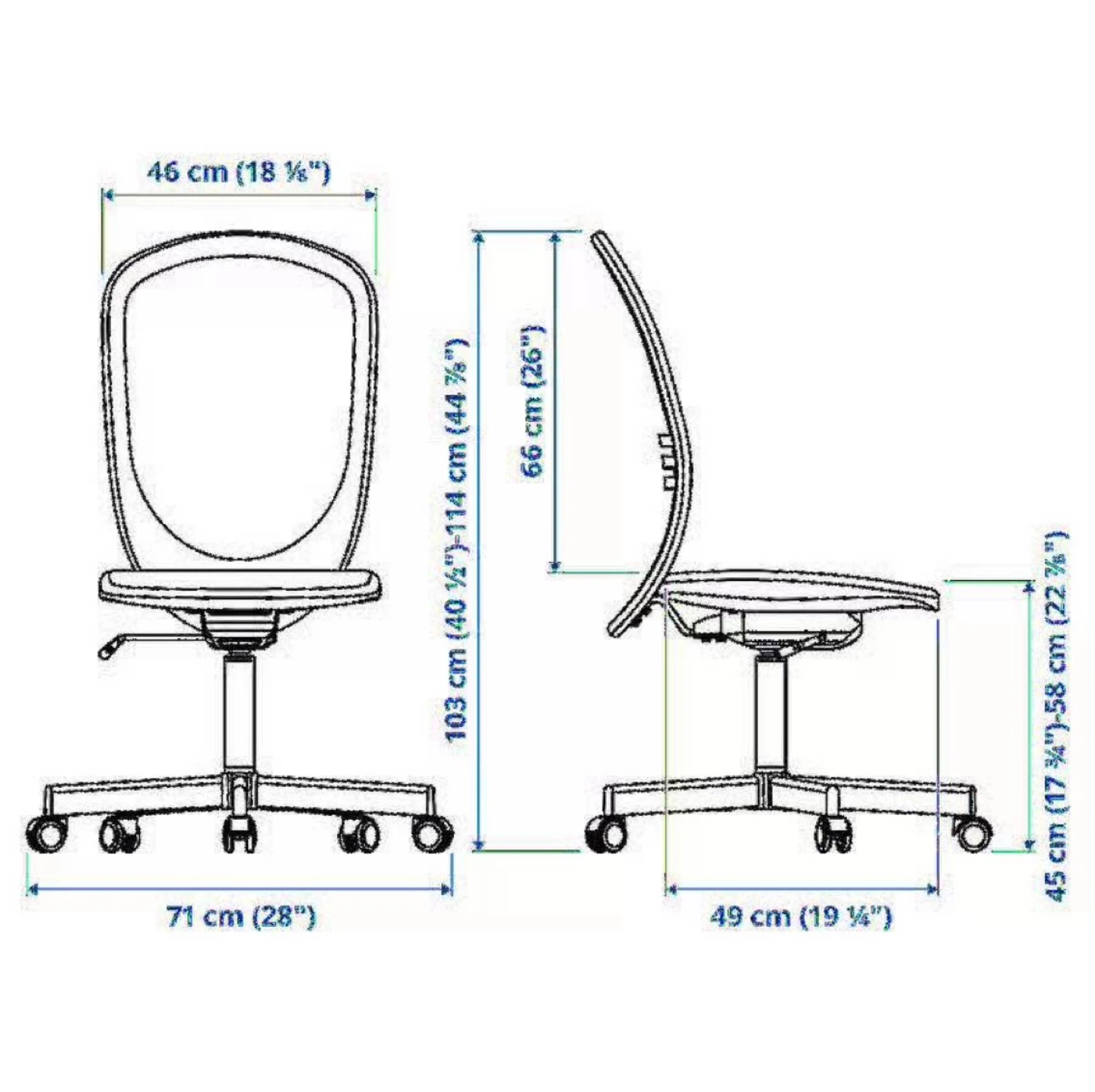 IKEA Mesh Back Office Chair - photo 2