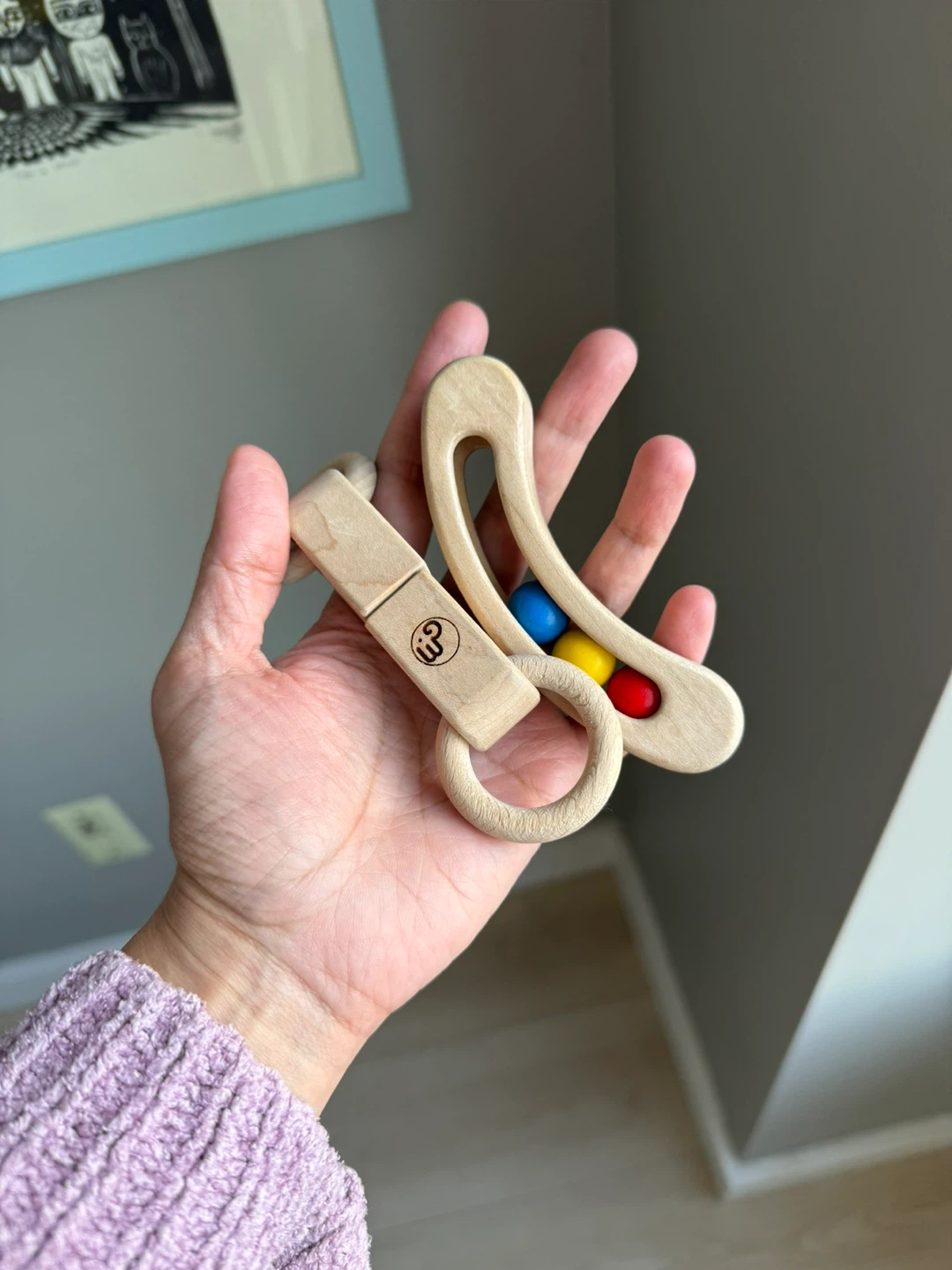 🥕Mastro Geppetto Wooden Toys Rattles (new)