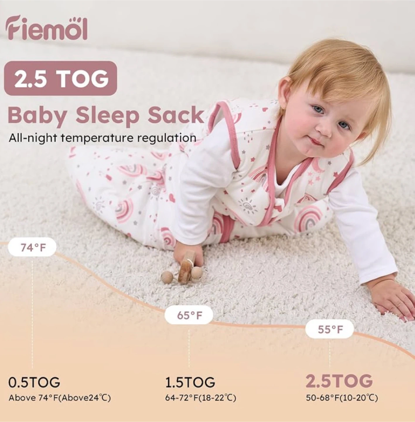 Fiemol Baby Sleep Sack – 2.5 TOG (Brand New with Tags) - photo 5