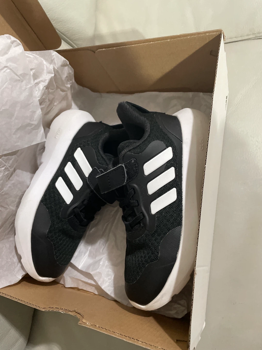 Adidas FortaRun 3.0 EL C Kids Shoes Black/White - photo 3