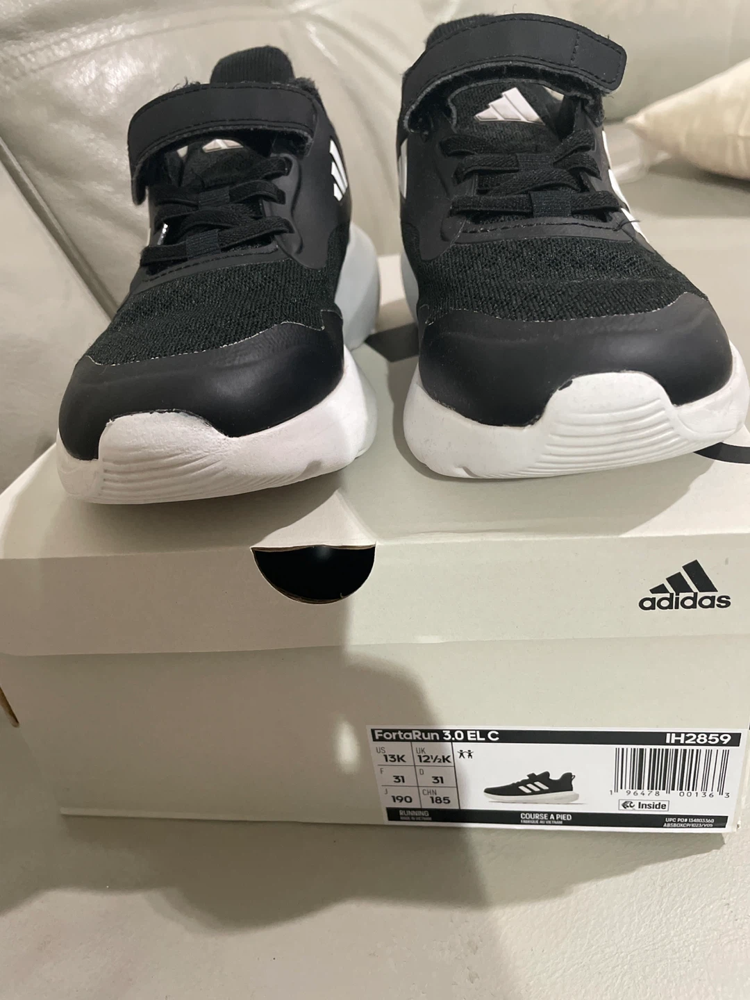 Adidas FortaRun 3.0 EL C Kids Shoes Black/White - photo 2