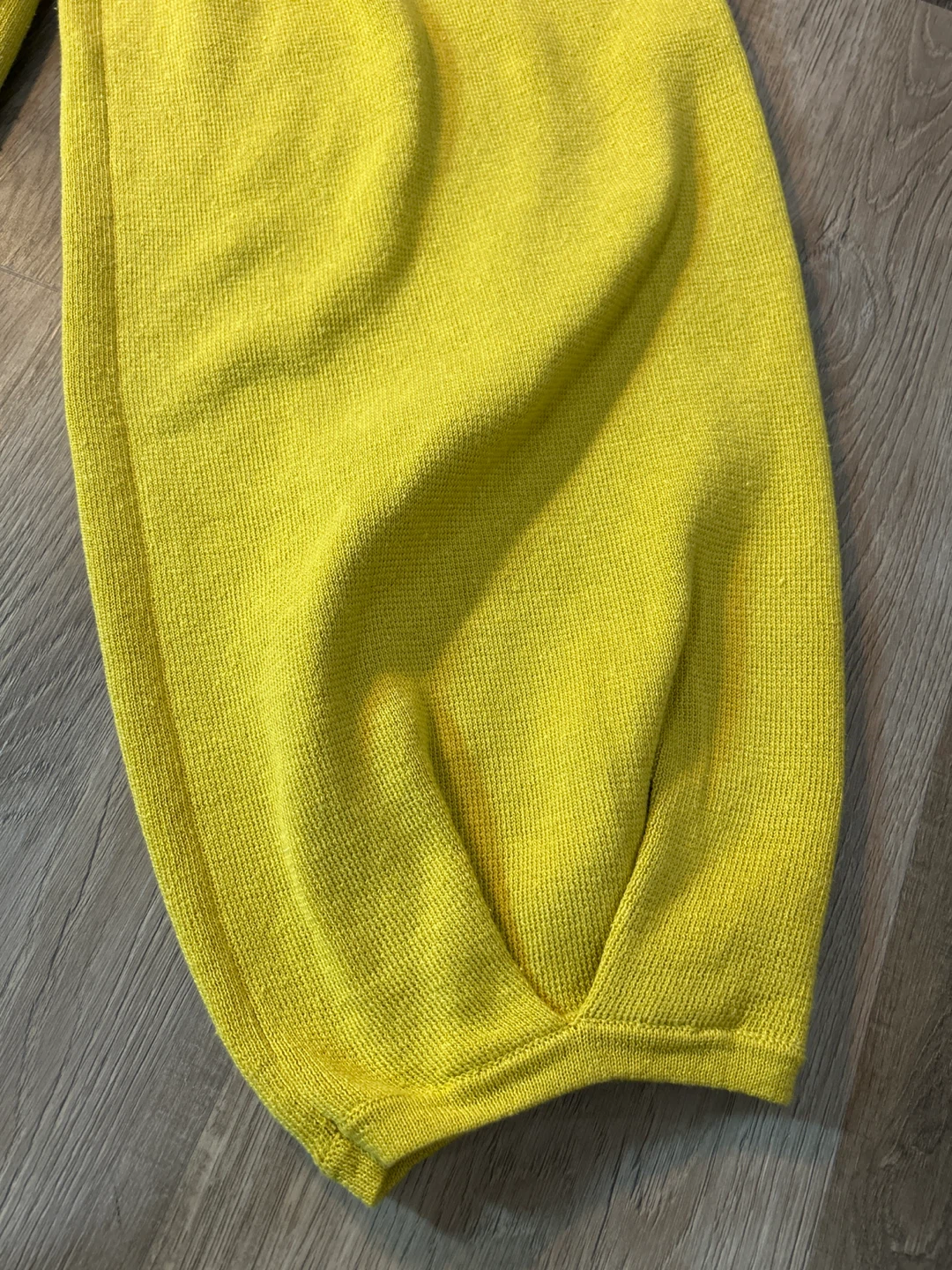 FREE PEOPLE Yellow/green Knit Wide Leg Pants - photo 2