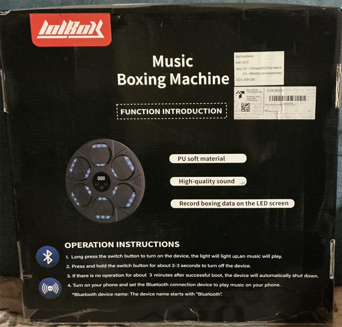 New in Box LOLBOX Music Boxing Machine (Latest Model) - photo 2
