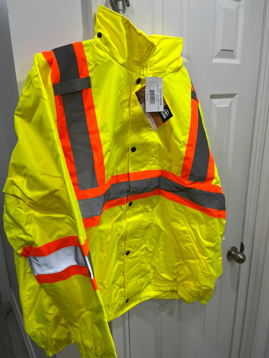 Yellow Hi-Vis Safety Jacket - Large - photo 3
