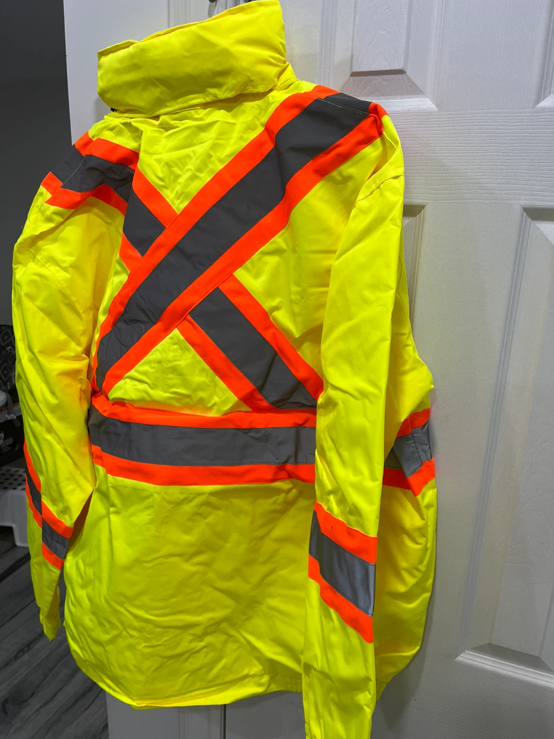 Yellow Hi-Vis Safety Jacket - Large