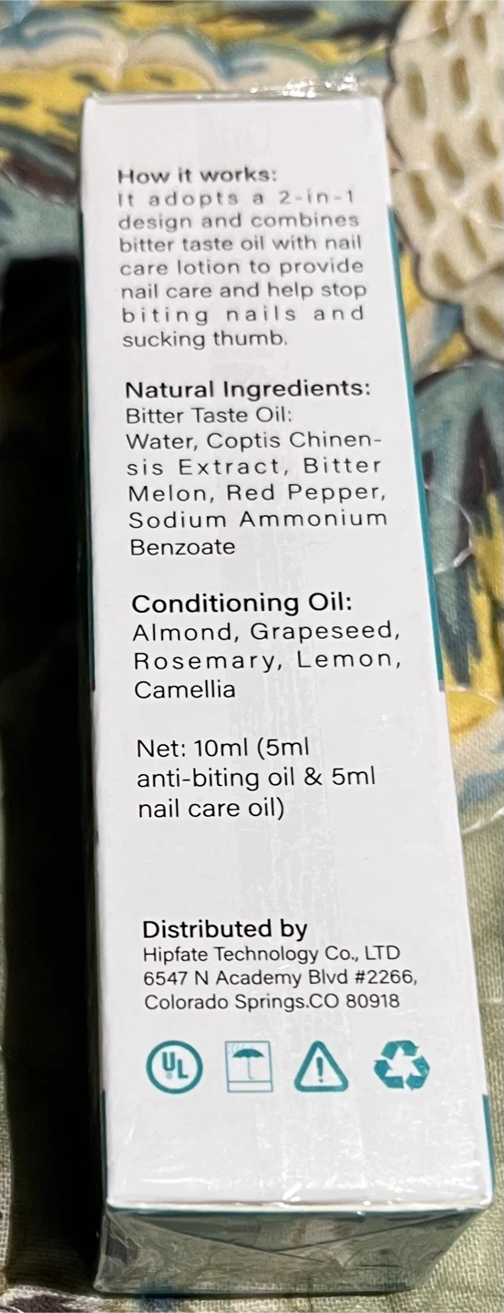 Stop Nail Biting Organic Herbs Bitter Oil - 10ml - photo 3