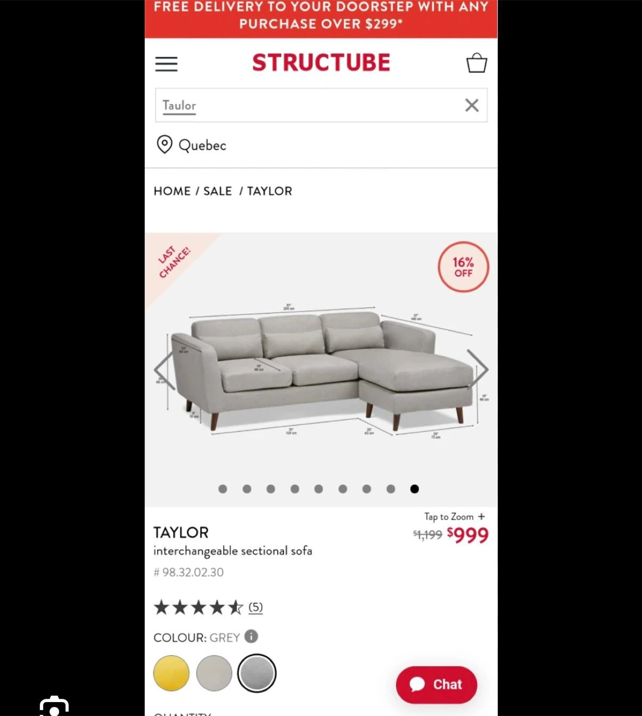 Structure Taylor Couch