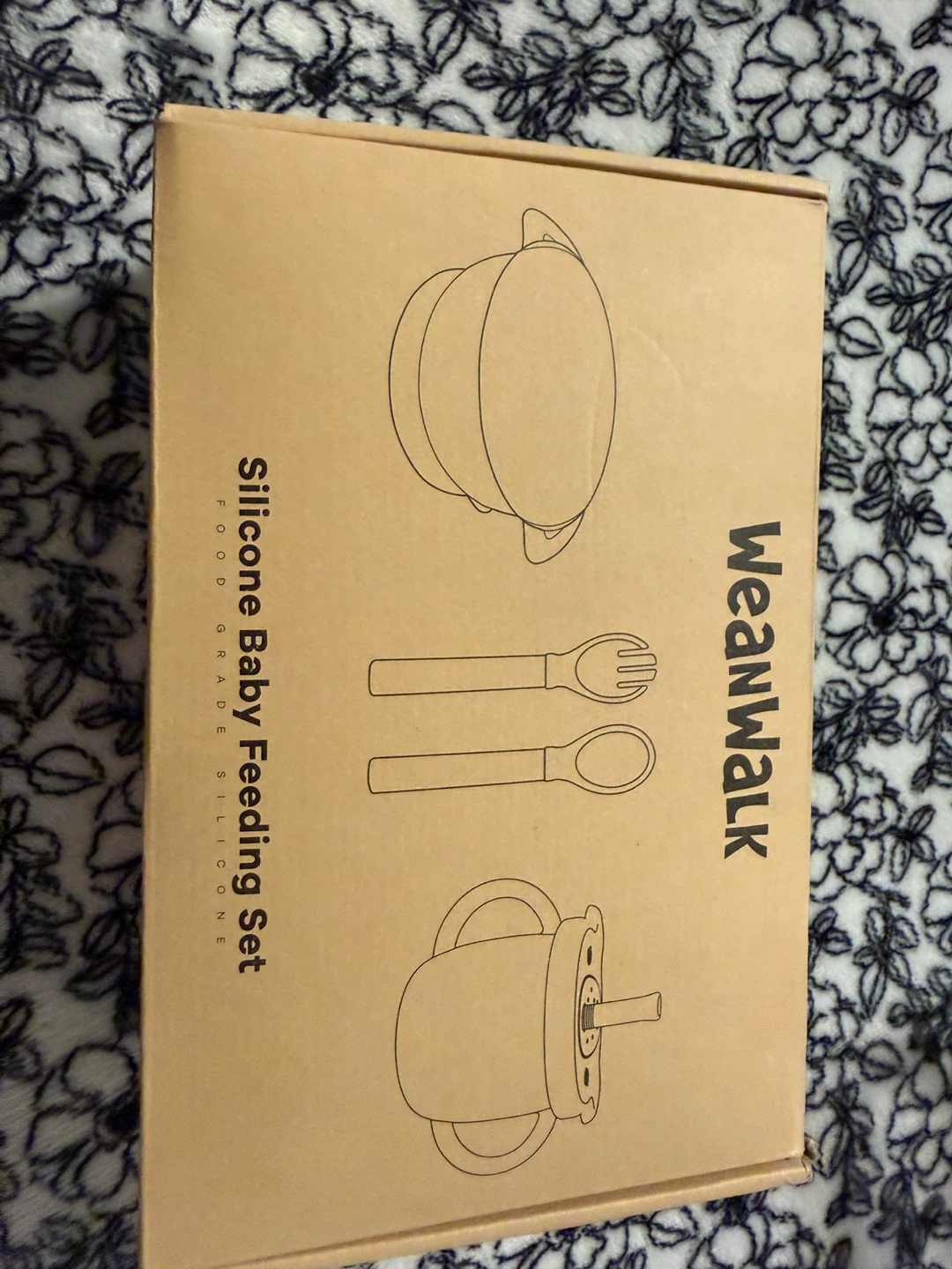 WeanWalk Silicone Baby Feeding Set with Bowl, Cup, Utensils
