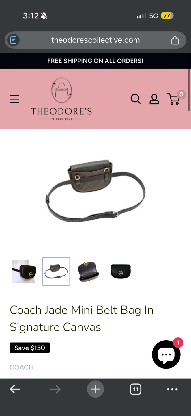 Coach Jade Mini Belt Bag In Signature Canvas - photo 5