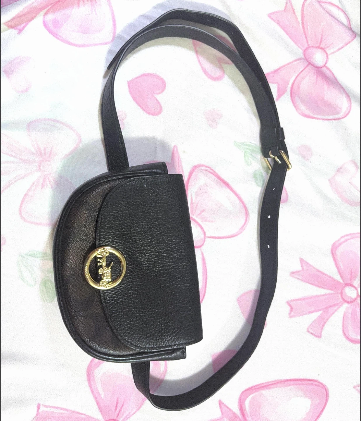 Coach Jade Mini Belt Bag In Signature Canvas