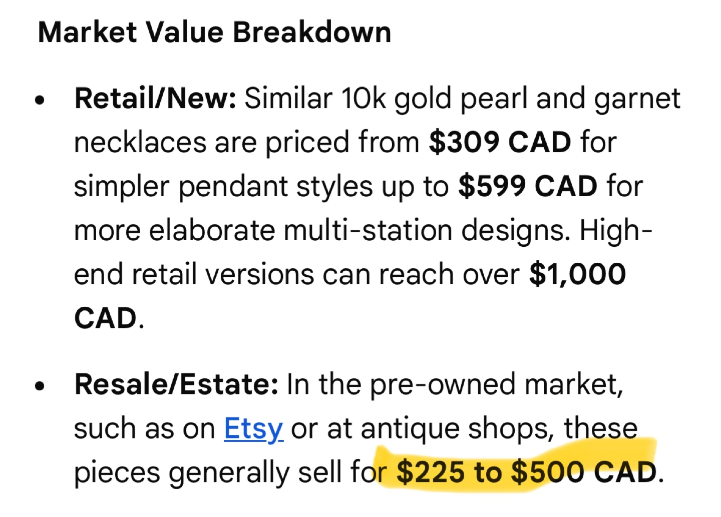 10K Gold Pearl & Garnet Necklace & Earrings - photo 5