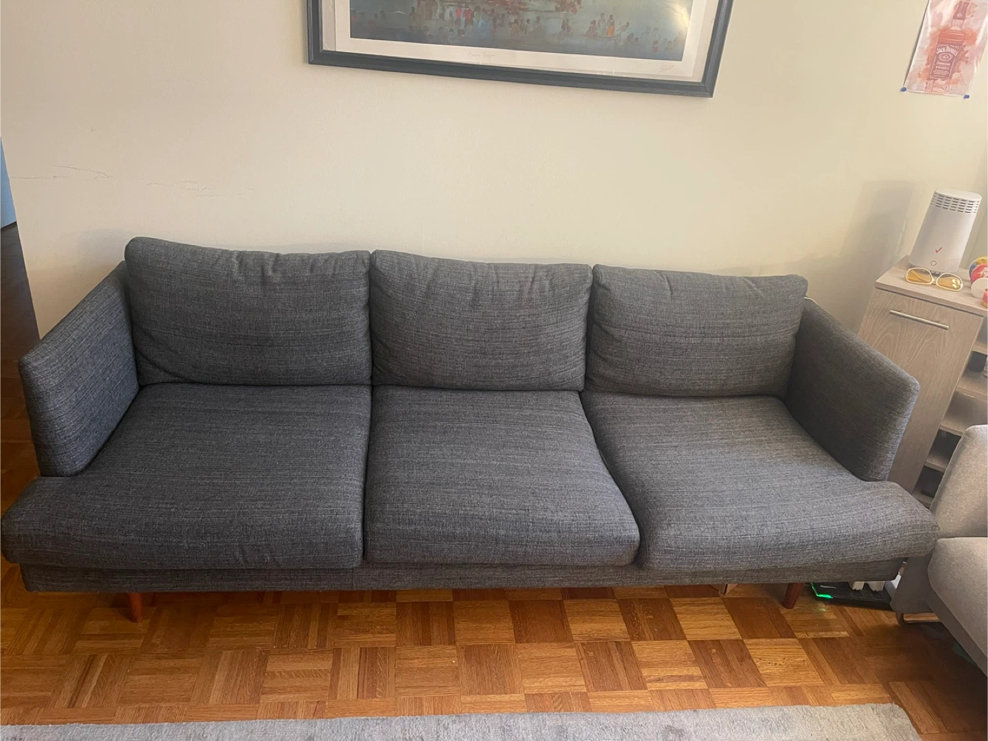 AllModern Miller 84" Upholstered Sofa - Gray - photo 2