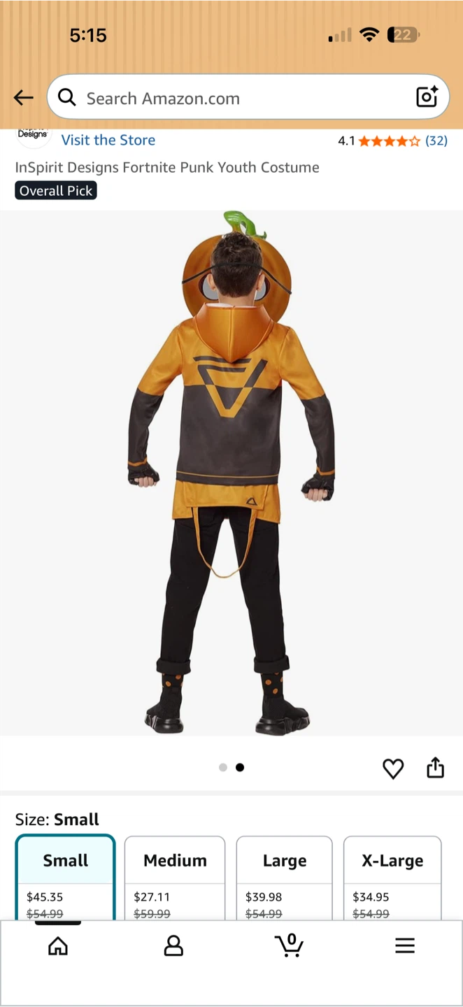 InSpirit Designs Fortnite Punk Youth Costume Y10-12 - photo 2