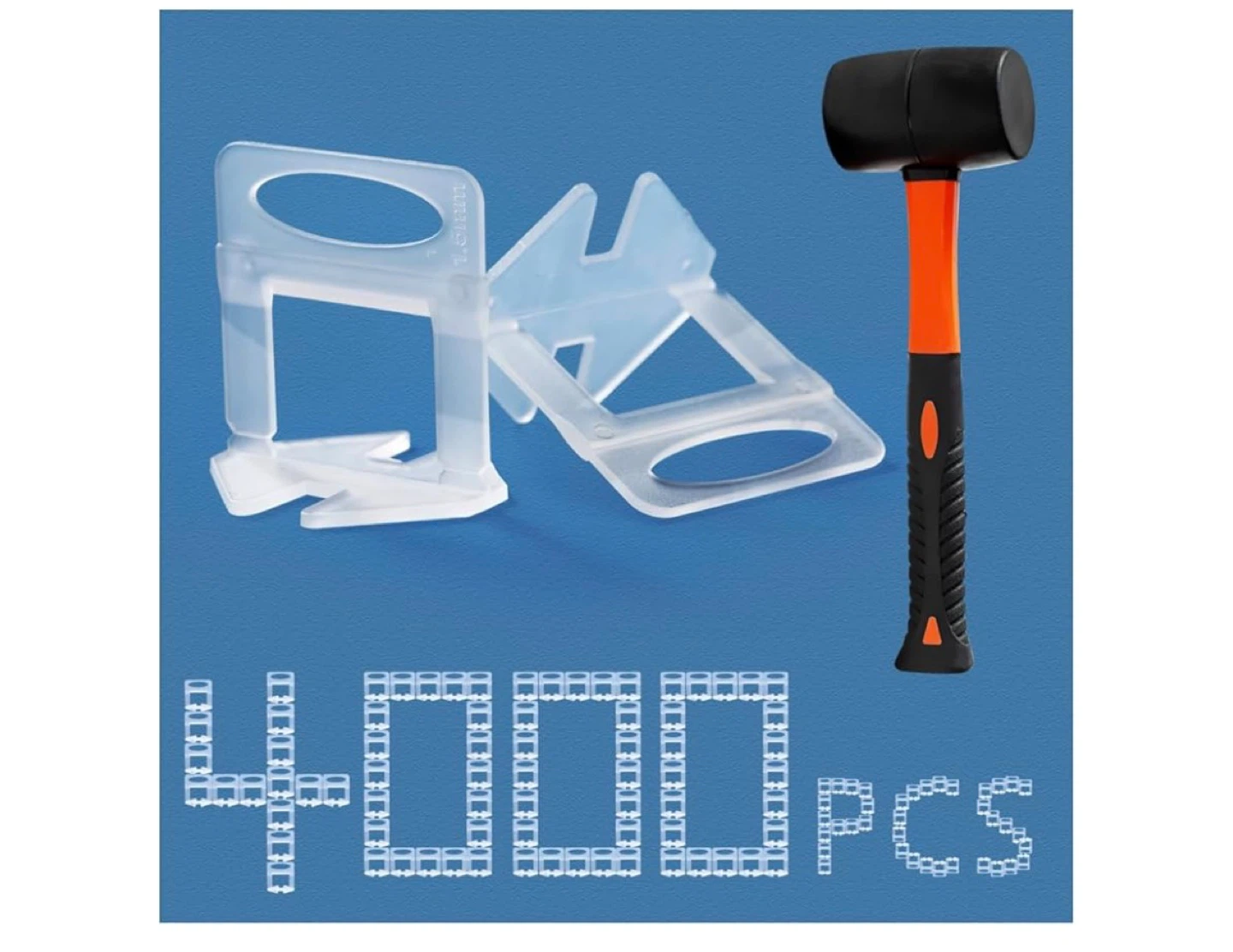 Tile Leveling System Spacers 1.5mm - 4000 pcs