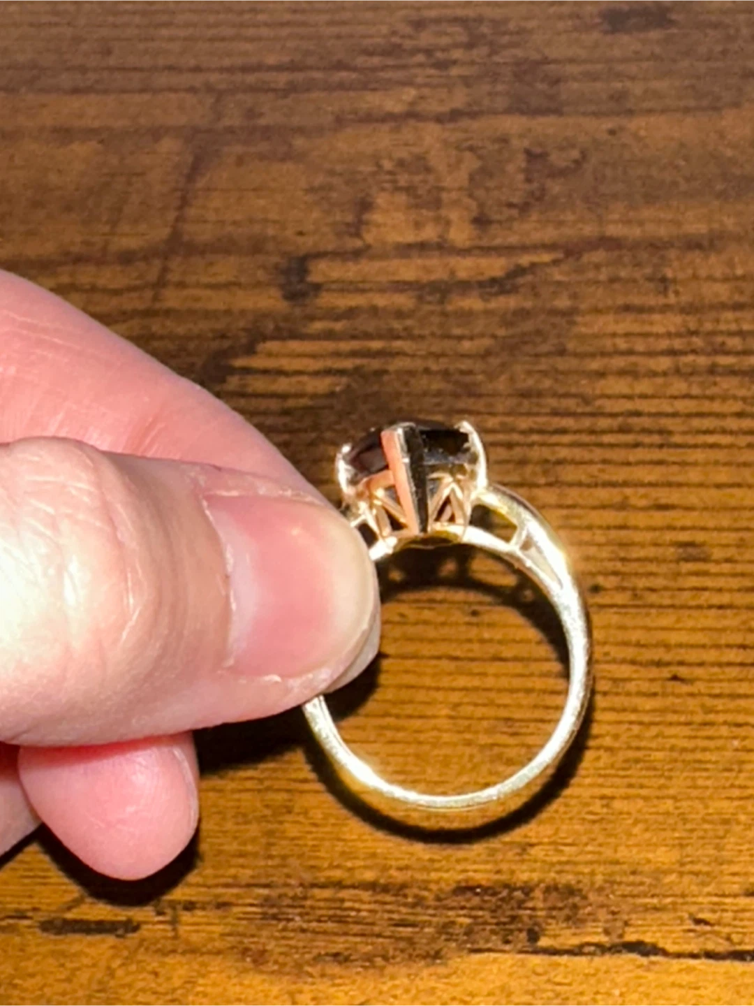 14K Gold Marquise Smokey Topaz Ring - photo 4