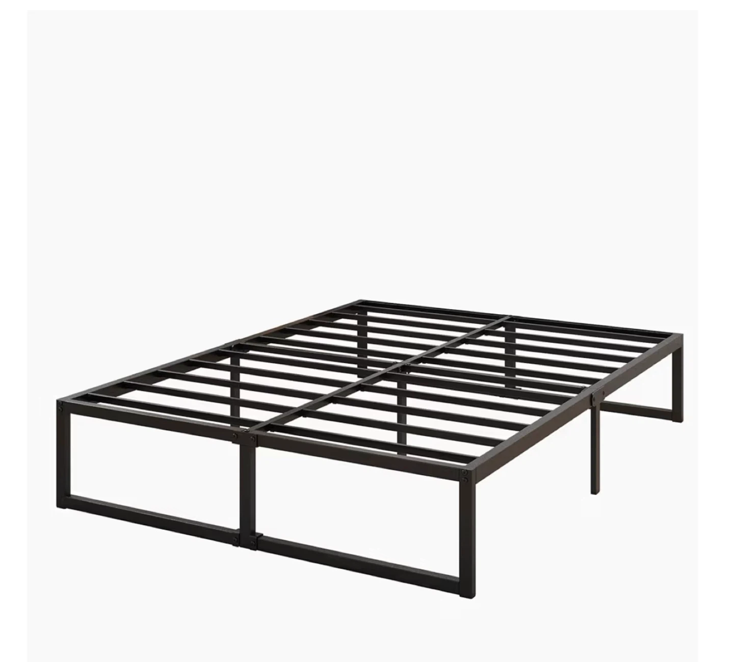 Black Metal King Size Bed Frame Platform