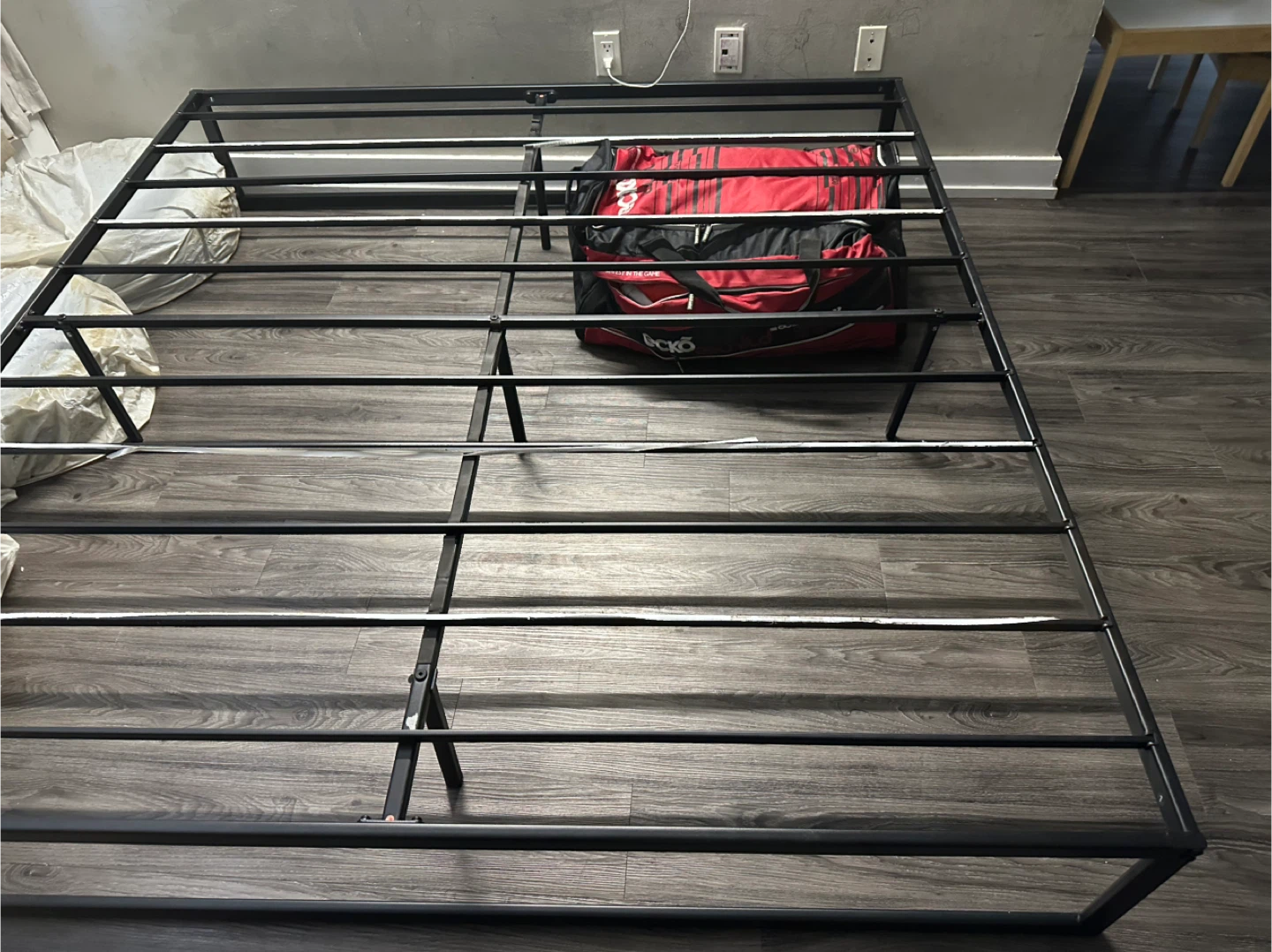 Black Metal King Size Bed Frame Platform - photo 3
