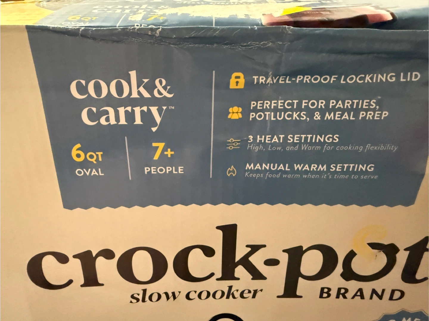 Crock-Pot Cook & Carry 6qt Oval Slow Cooker - photo 3