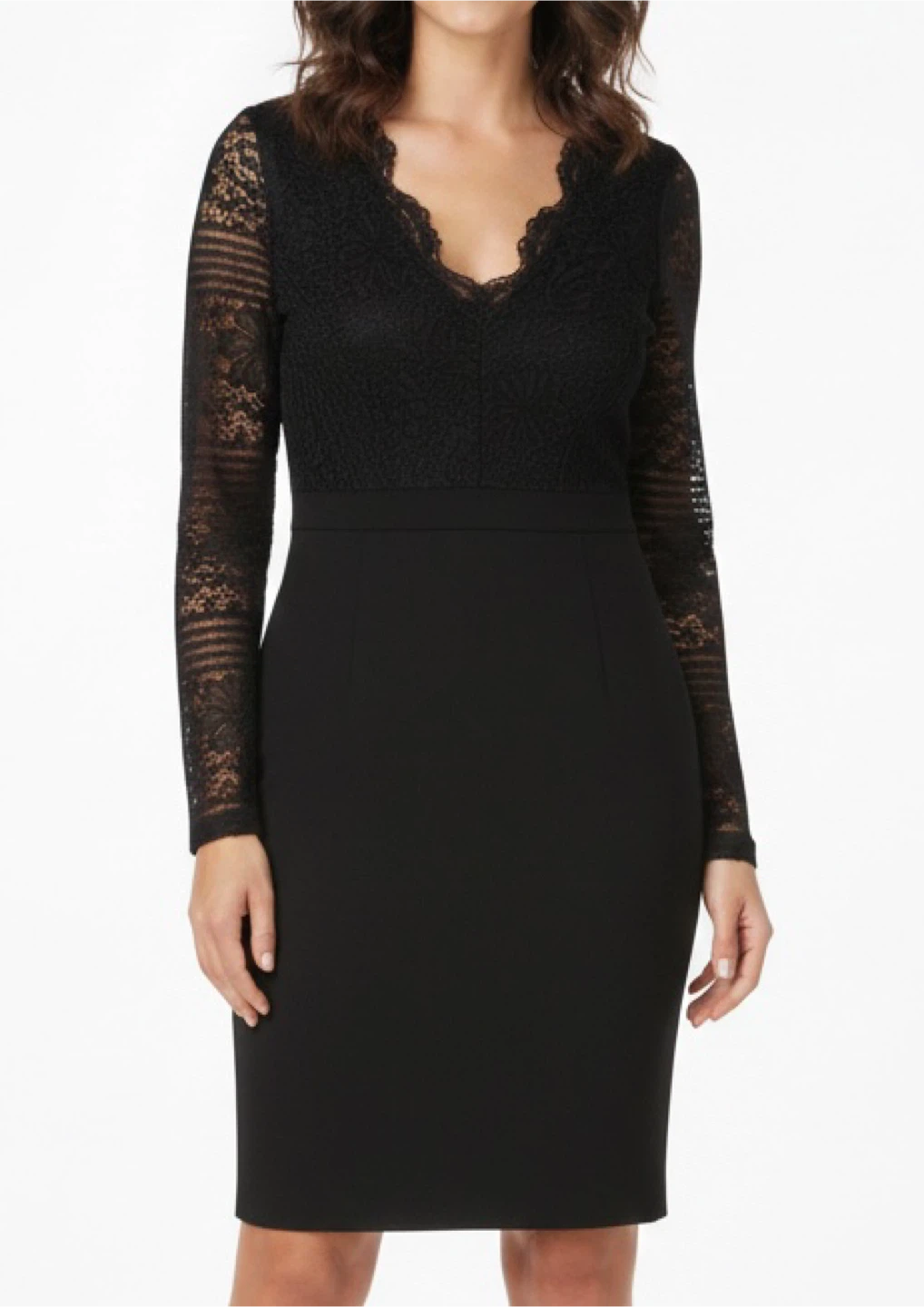 Black Lace Long Sleeve Dress - photo 2
