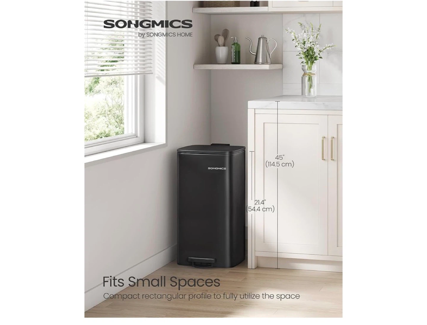 SONGMICS 8 Gallon (30 L) black - photo 2