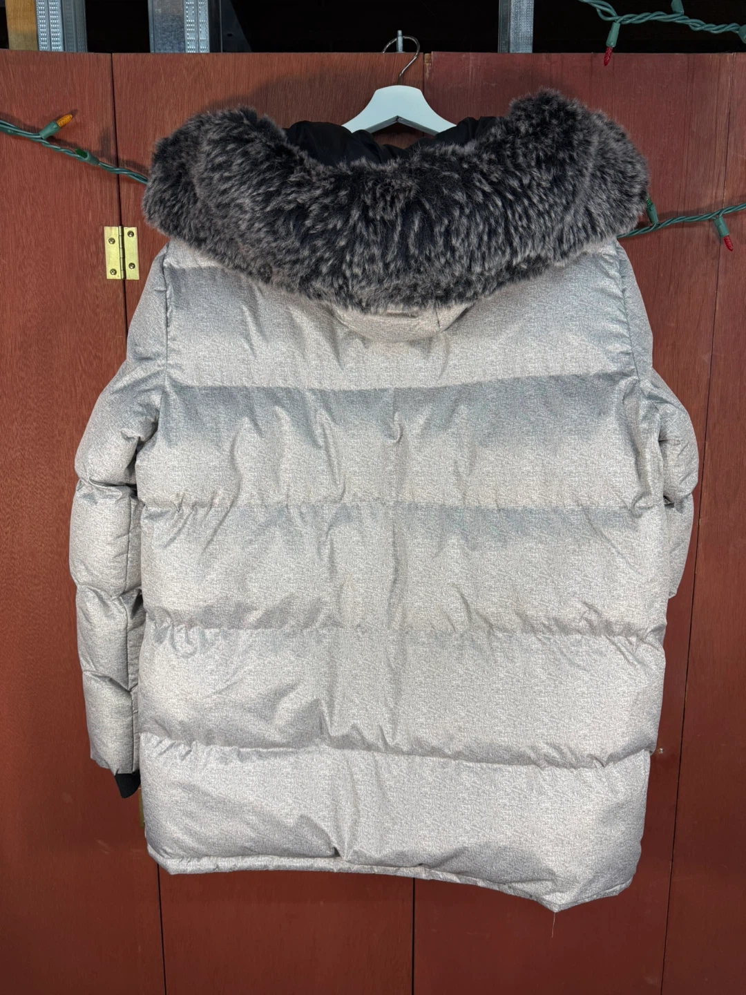 Canada Weather Gear Puffer Parka Jacket in white/grey Size Large - photo 2