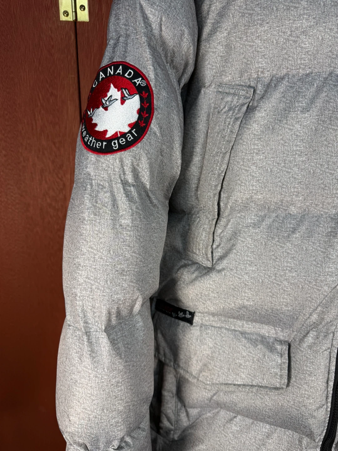 Canada Weather Gear Puffer Parka Jacket in white/grey Size Large - photo 4