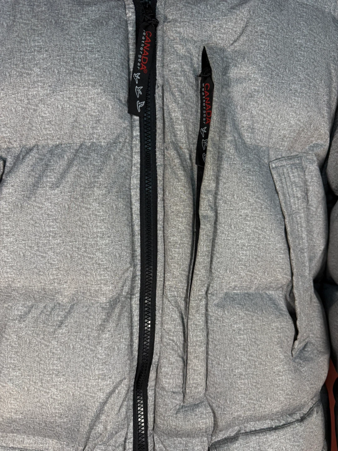 Canada Weather Gear Puffer Parka Jacket in white/grey Size Large - photo 5