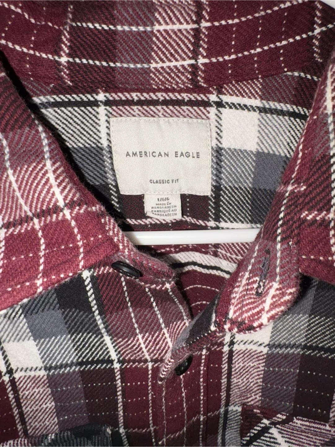 American Eagle Plaid Flannel Shirt - Large - photo 2