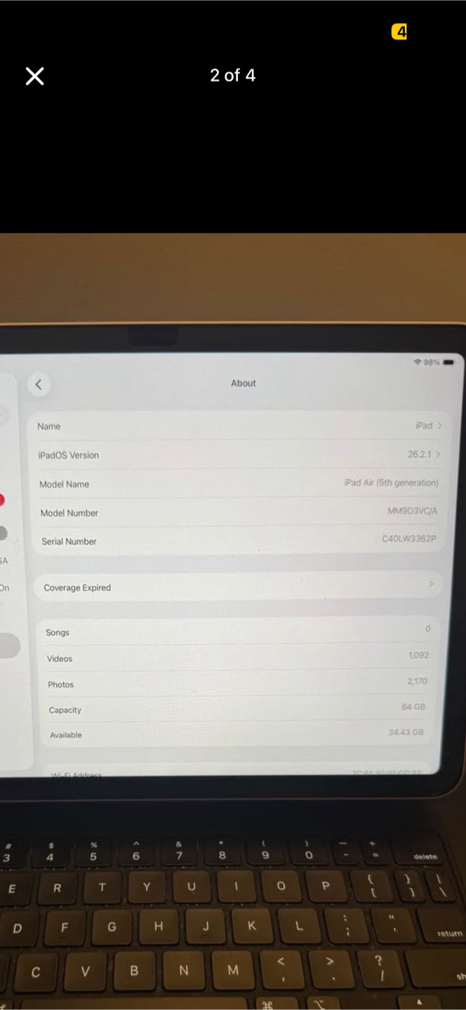 Apple iPad Air 5th Gen M1 with magic keyboard - photo 3