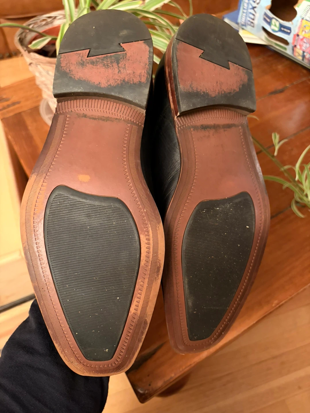 Men's Black Upper Leather Dress Shoes - photo 3