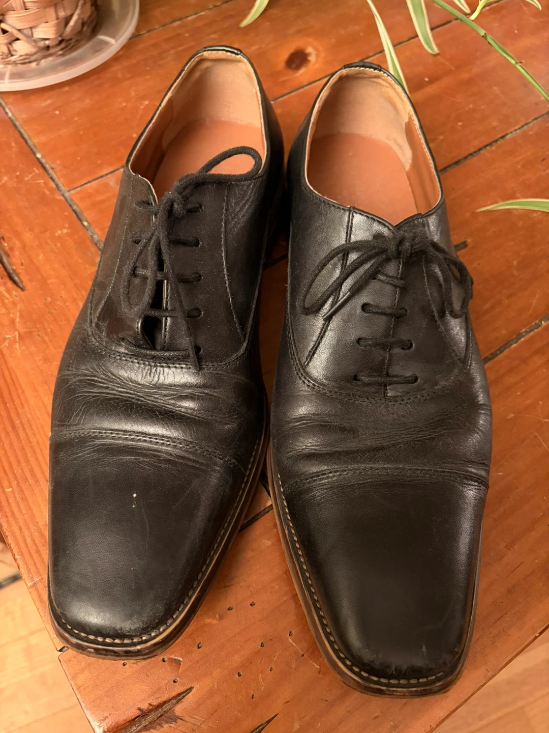 Men's Black Upper Leather Dress Shoes