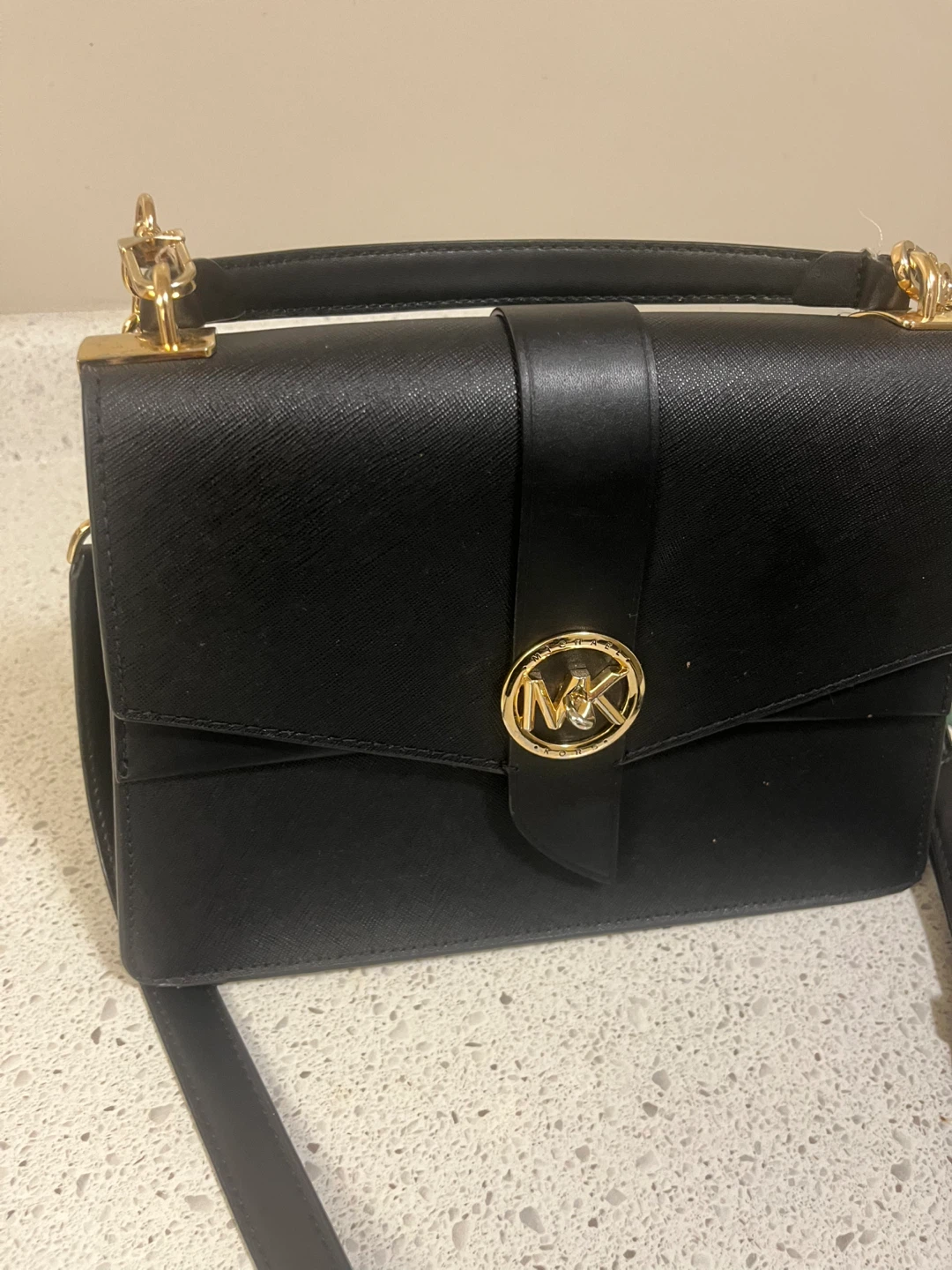 Michael Kors Black Leather Handbag