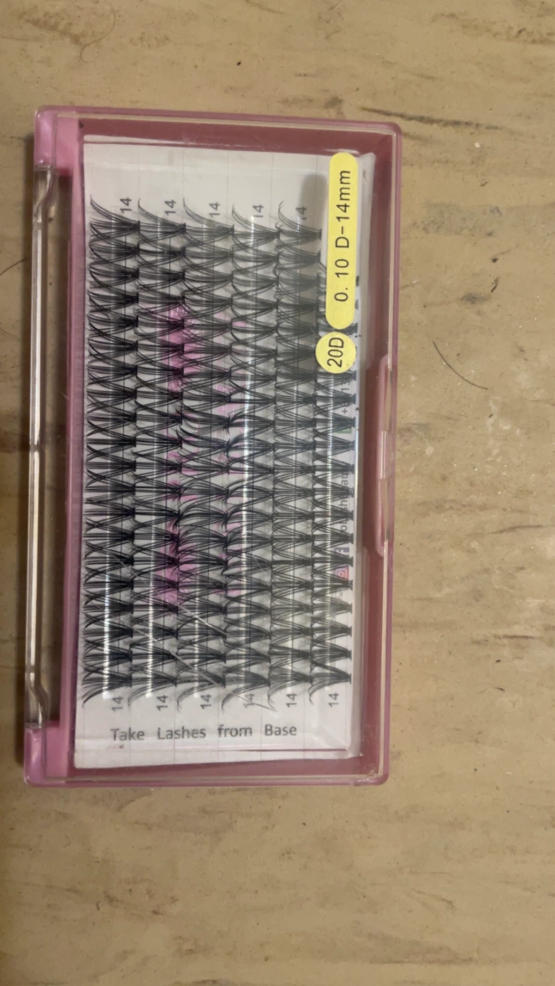 Cluster Lashes 20D 0.10 D-Curl 14mm