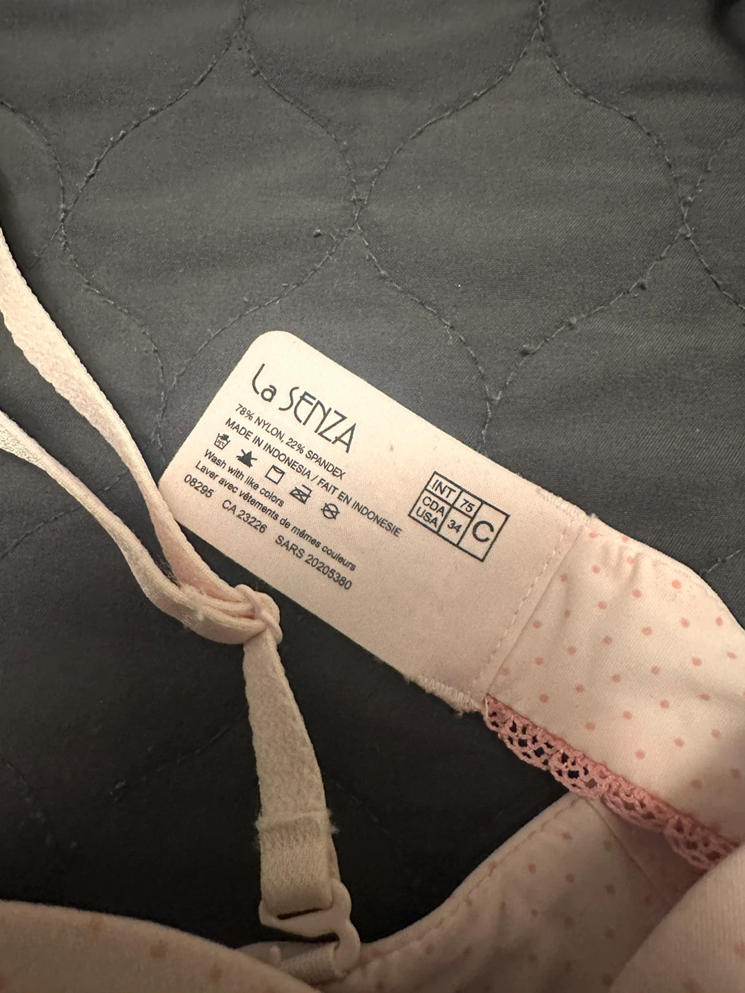 Brand new La Senza Pink Polka Dot Bra Size 34C - photo 2