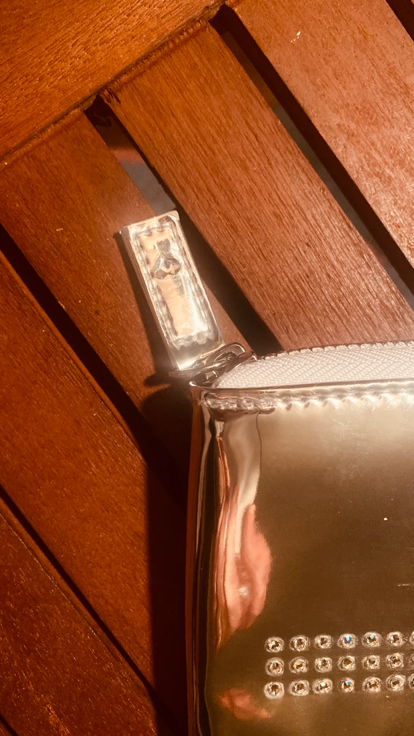Swarovski White & Silver Zip Around Wallet - photo 3