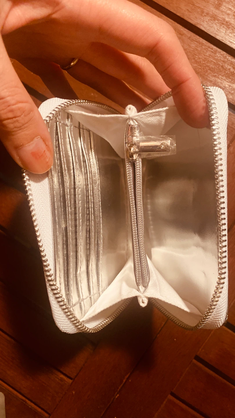 Swarovski White & Silver Zip Around Wallet - photo 5