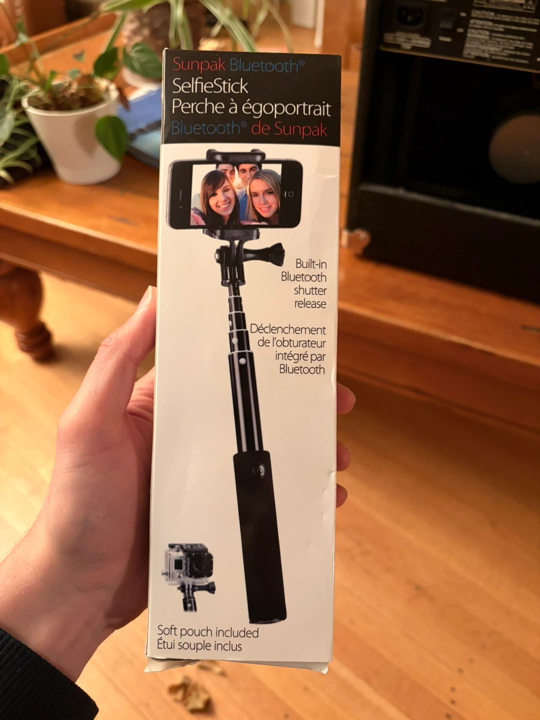 Sunpak Bluetooth Selfie Stick with Built-in Shutter Release