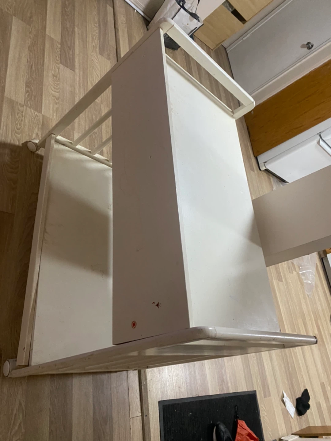 White Baby Changing Table with Drawer - photo 4