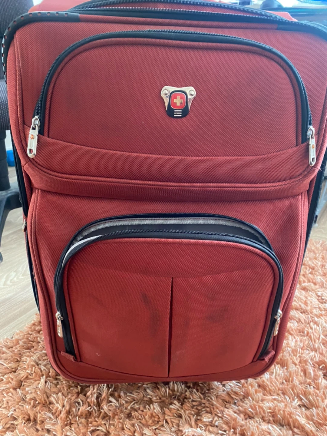 Red Swiss Travel Suitcase hand carry small