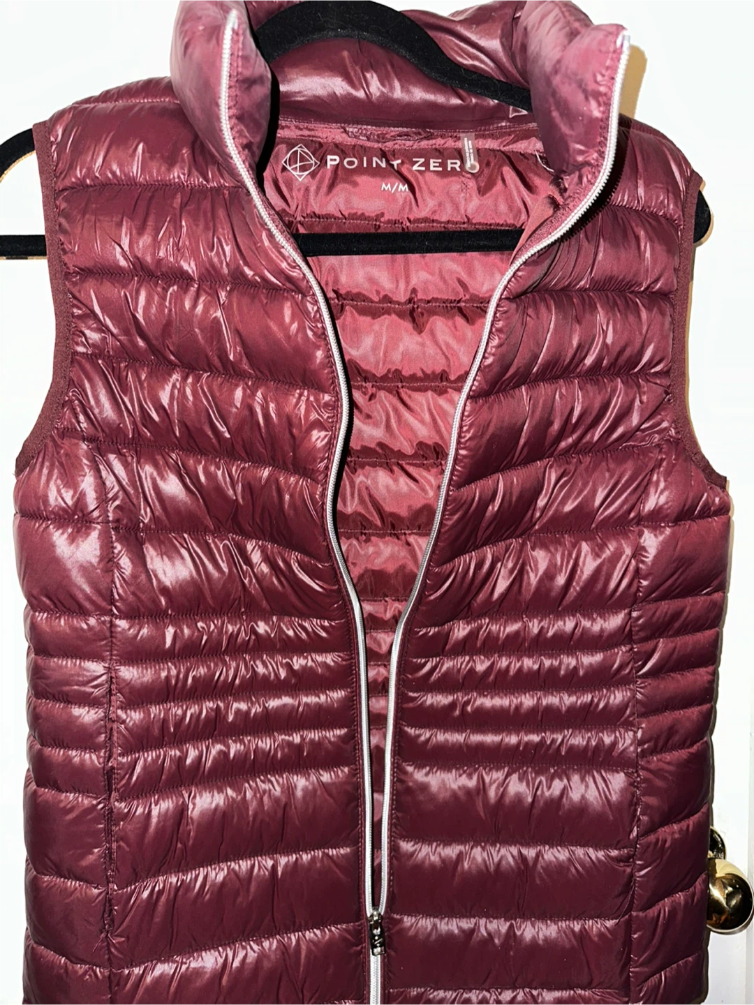 Point Zero Puffer Vest - M/M - Burgundy