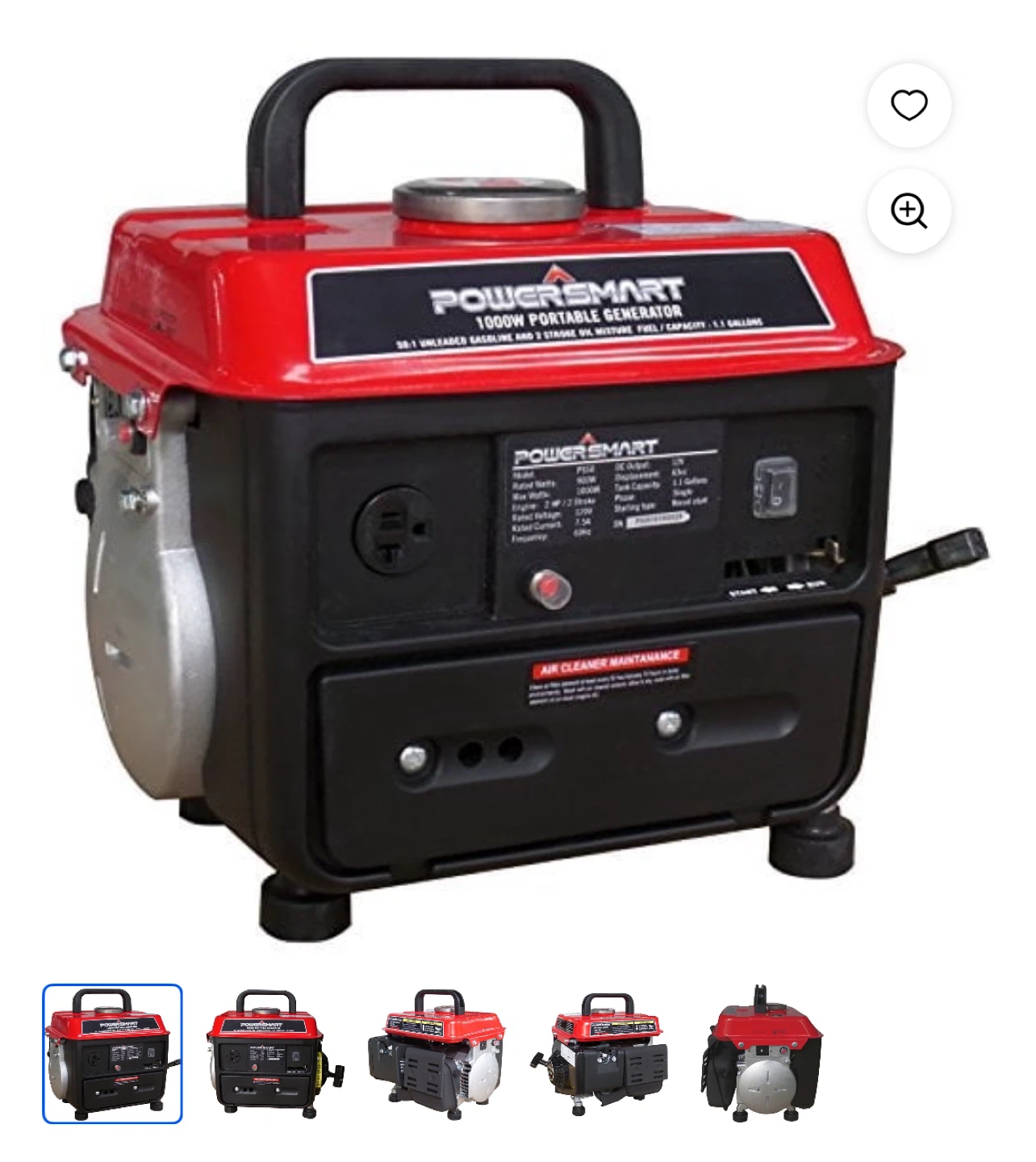 ⚡️ PowerSmart Portable Generator – 1200W Gas Powered ⚡️ - photo 2
