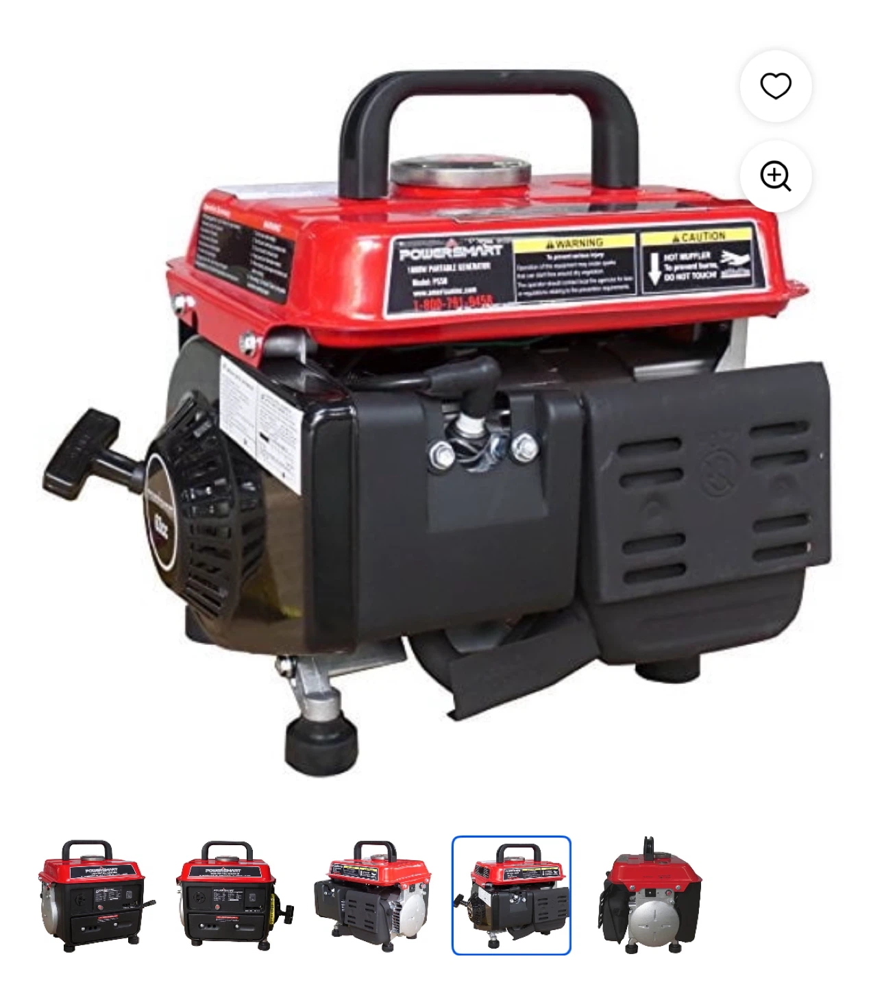 ⚡️ PowerSmart Portable Generator – 1200W Gas Powered ⚡️
