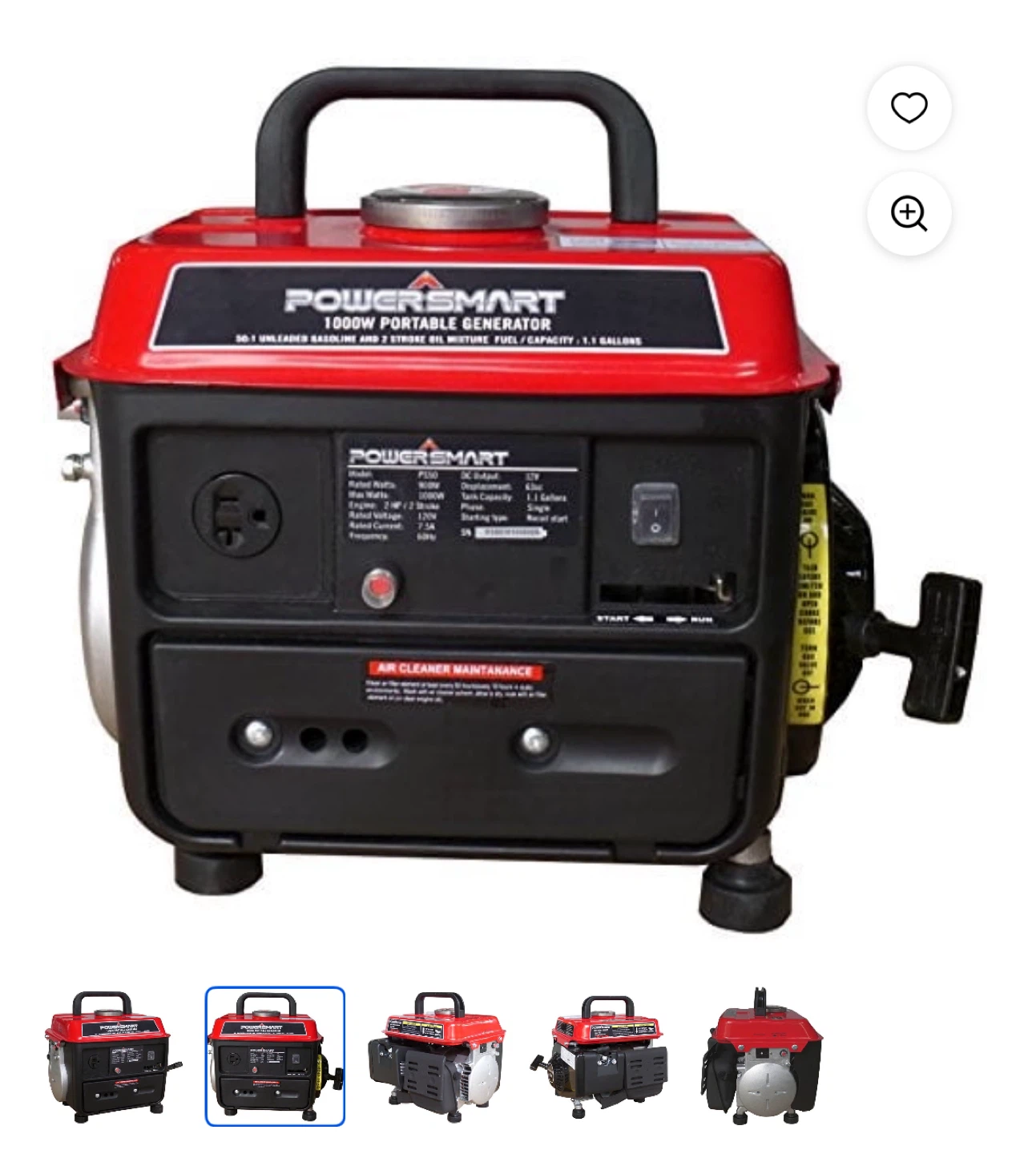 ⚡️ PowerSmart Portable Generator – 1200W Gas Powered ⚡️ - photo 3
