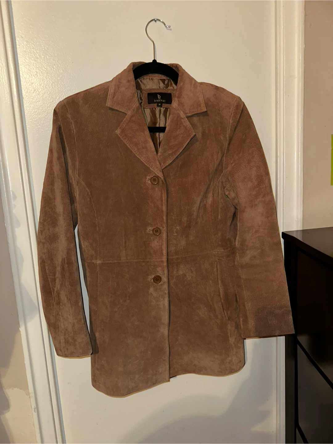 Braemar Brown Suede Blazer Jacket