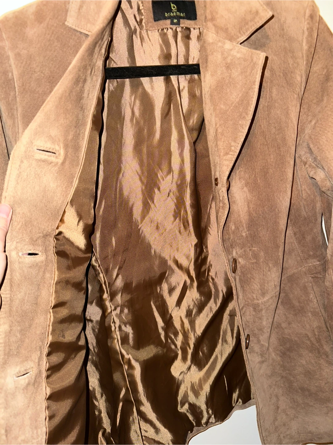 Braemar Brown Suede Blazer Jacket - photo 3
