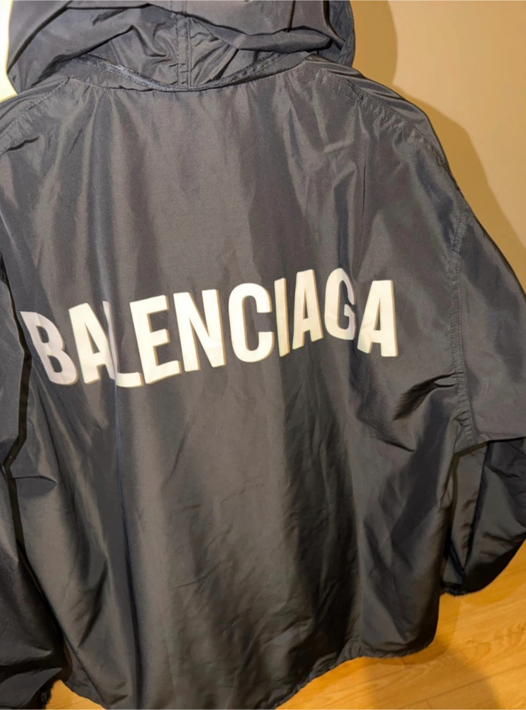 Balenciaga Black Windbreaker Jacket