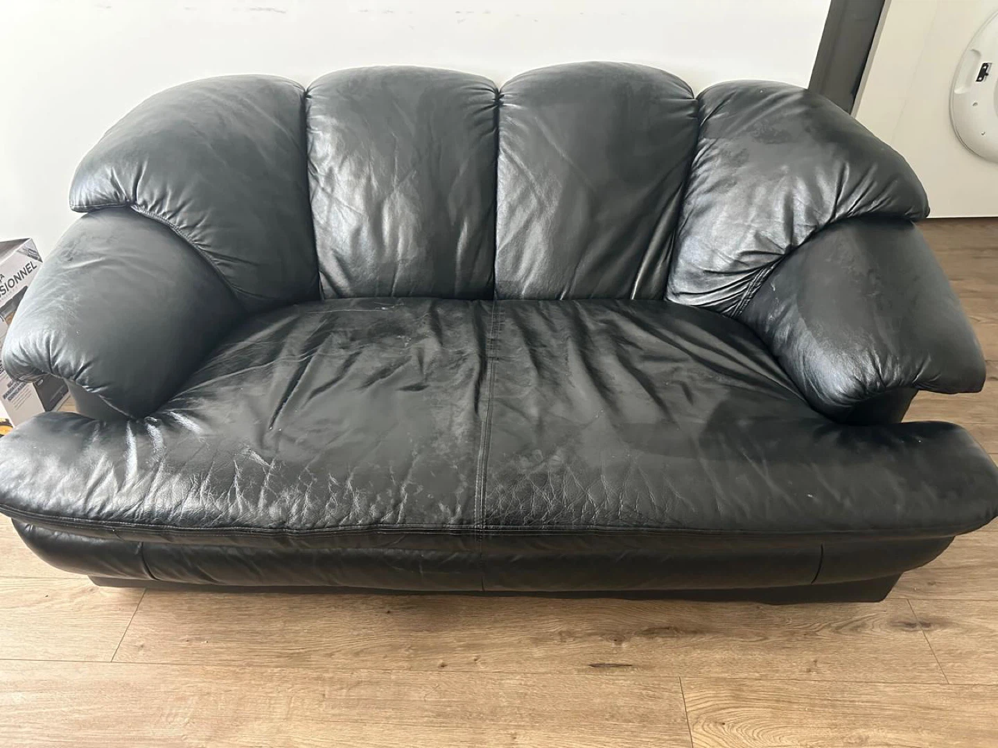 Black Leather Loveseat