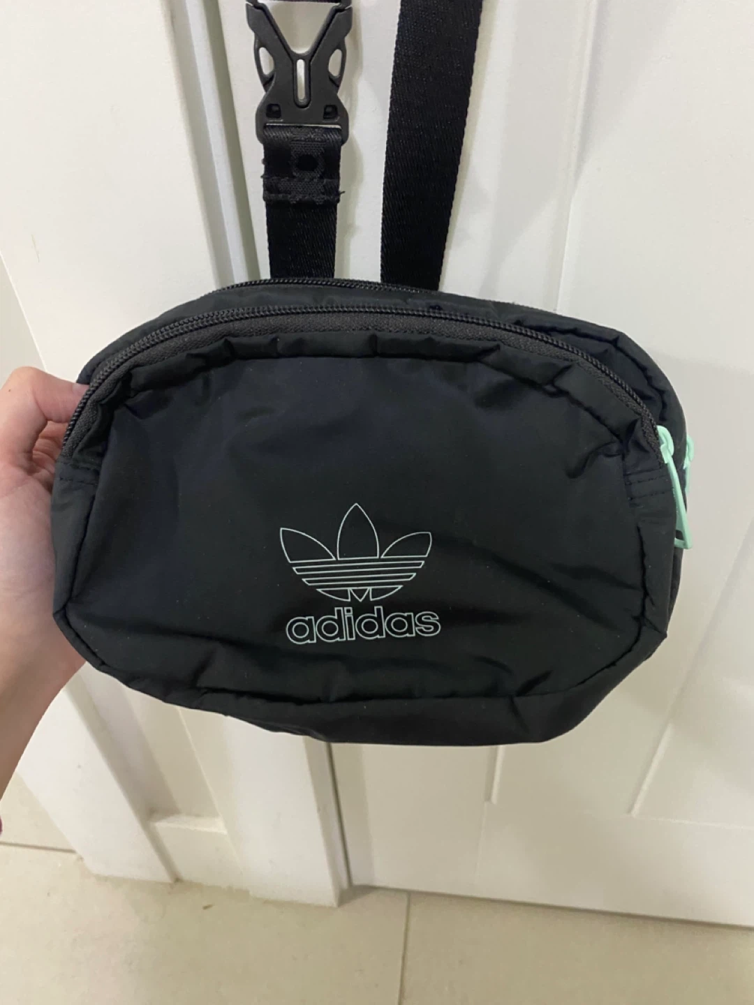 Adidas Crossbody Bag Black Trefoil Logo