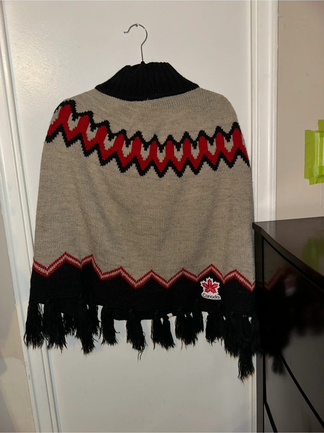 Canada Olympic Knit Poncho