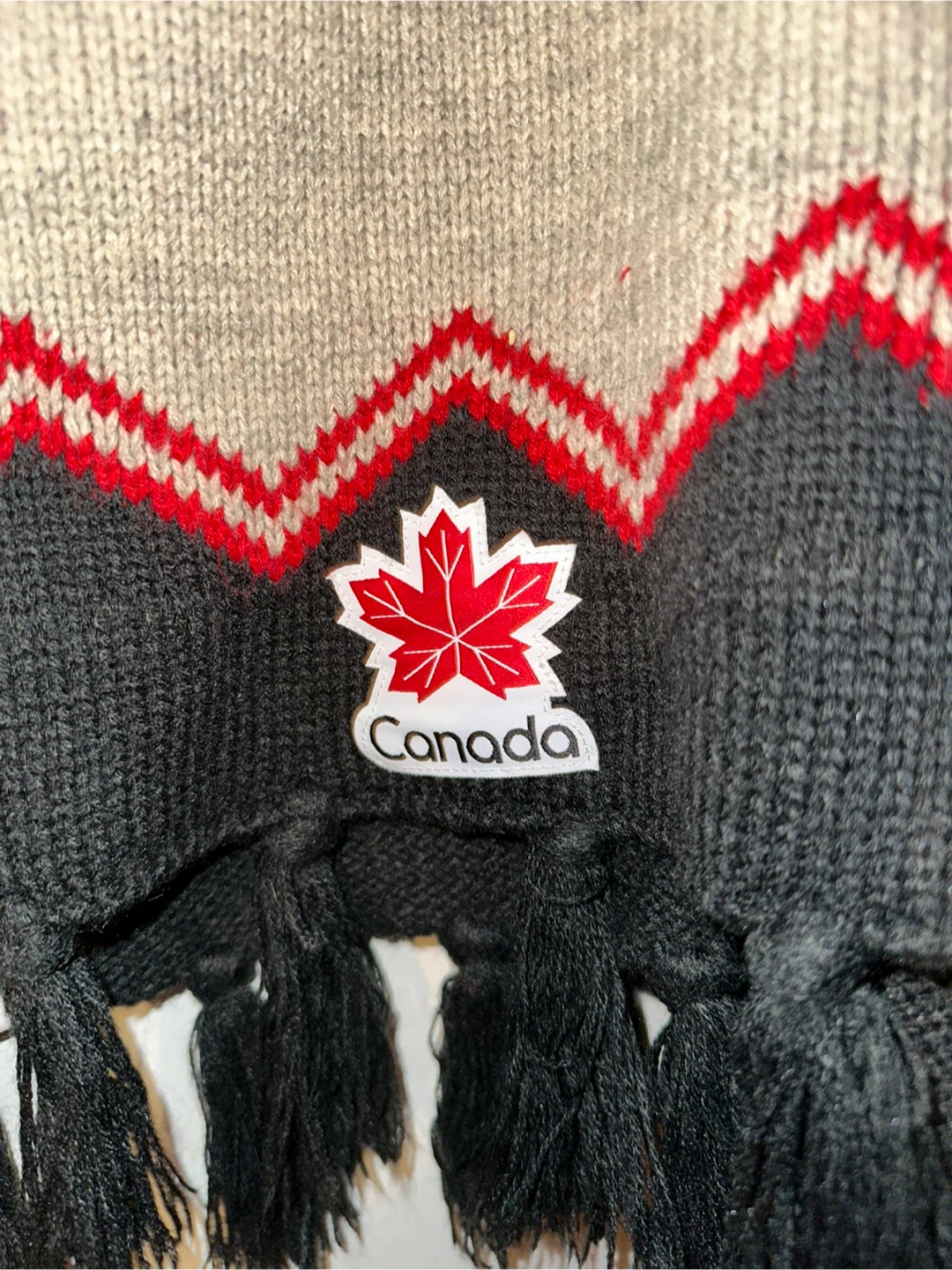 Canada Olympic Knit Poncho - photo 3